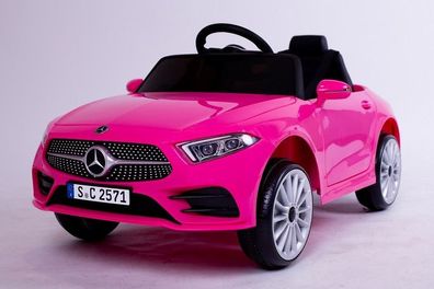 Mercedes CLS 350 Kinderelektroauto Elektrofahrzeug 2 Motoren 12V mit Musik in Pink