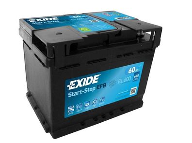 EL600 EXIDE EFB Start-Stop 12V/60Ah 640A (EN) Erstausrüstertechnologie