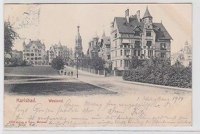 63020 Ak Karlsbad Westend Villen 1904
