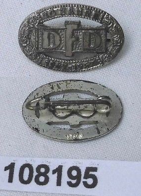seltenes DDR Erinnerungsabzeichen "10 Jahre DFD" 900er Silber