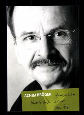 Achim Bröger Autogrammkarte Original Signiert ## BC 108924