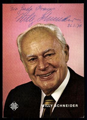 Willy Schneider Autogrammkarte Original Signiert ## BC 53164