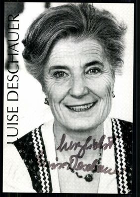 Luise Deschauer Autogrammkarte Original Signiert ## BC 23964