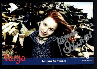 Jasmin Schwiers Tanja Autogrammkarte Original Signiert ## BC 27427