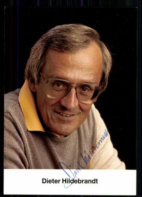 Dieter Hildebrandt ( + ) Autogrammkarte Original Signiert ## BC 7975