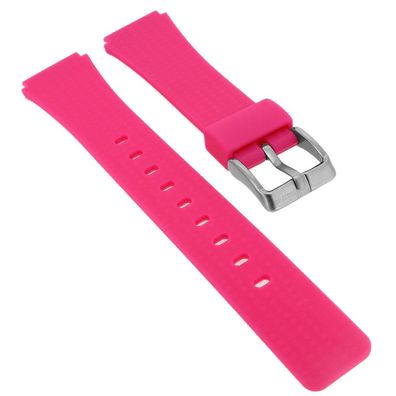 Calypso ? Uhrenarmband aus Silikon in pink Schließe silbern ? K5743/4