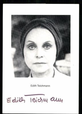 Edith Teichmann Autogrammkarte Original Signiert ## BC 12905