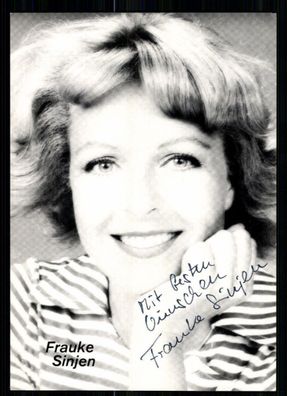 Frauke Sinjen Autogrammkarte Original Signiert ## BC 13020