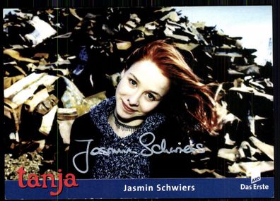 Jasmin Schwiers Tanja Autogrammkarte Original Sign## BC 4556