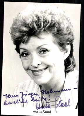 Herta Staal Autogrammkarte Original Signiert ## BC 13604