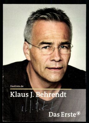 Klaus J Behrendt Tatort Autogrammkarte Original Signiert ## BC 35326