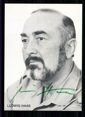 Ludwig Haas Autogrammkarte Original Signiert ## BC 14164