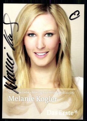 Melanie Kogler Verbotene Liebe Autogrammkarte Original Signiert ## BC 8883