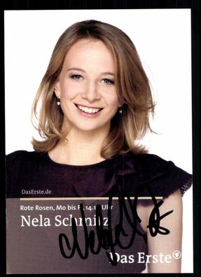 Mela Schmitz Rote Rosen Autogrammkarte Original Signiert ## BC 33849