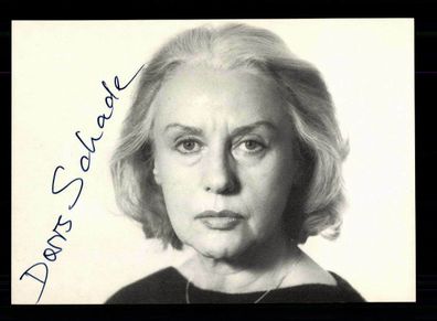 Doris Schade Rüdel Autogrammkarte Original Signiert ## BC 166289