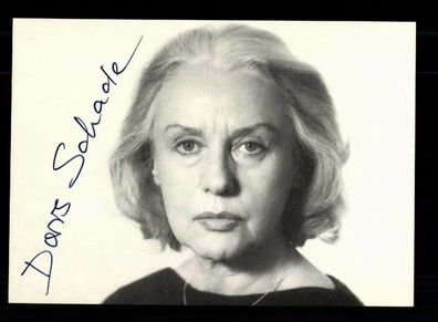 Doris Schade Rüdel Autogrammkarte Original Signiert ## BC 166290