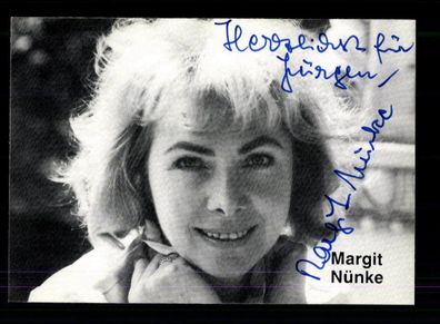 Margit Nünke Autogrammkarte Original Signiert ## BC 166334