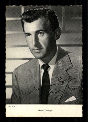 Stewart Granger Autogrammkarte TOP ## BC 168027