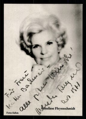 Anneliese Fleyenschmidt Autogrammkarte Original Signiert # BC 50275