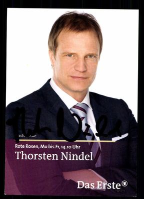 Thorsten Nindel Rote Rosen Autogrammkarte Original Signiert # BC 57342