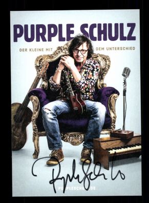 Purple Schulz Autogrammkarte Original Signiert ## BC 106587