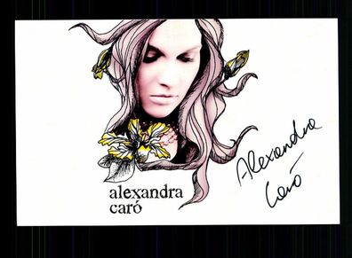Alexandra Caro Autogrammkarte Original Signiert # BC 70699