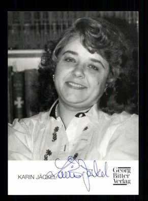 Karin Jäckel Autogrammkarte Original Signiert Schriftsteller # BC 128422