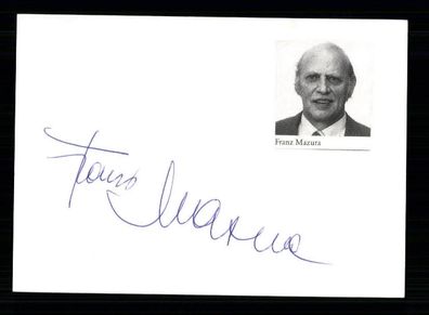 Franz Mazura Original Signiert # BC 127122