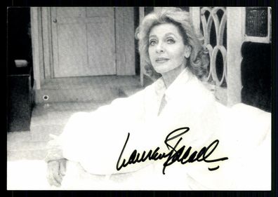 Lauren Bacall Autogrammkarte Original Signiert ## BC G 9991