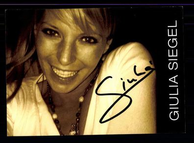 Giulia Siegel Autogrammkarte Original Signiert ## BC 81410