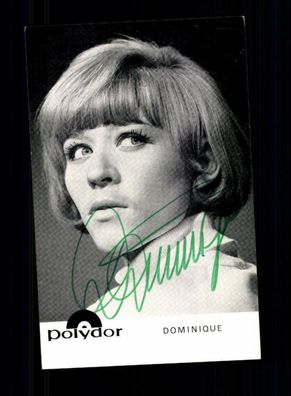 Dominique Autogrammkarte Original Signiert ## BC 80923