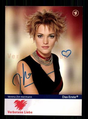 Verena Zimmermann Verbotene Liebe Autogrammkarte Original Signiert # BC 83940