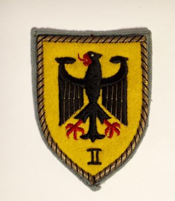 Verbandabzeichen Bundeswehr II. Korps Seltene handgestickte Ausführung