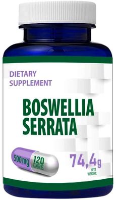 Boswellia Serrata 10:1 Extr. (5000mg Equivalent) 120 Veg. Kapseln 500mg