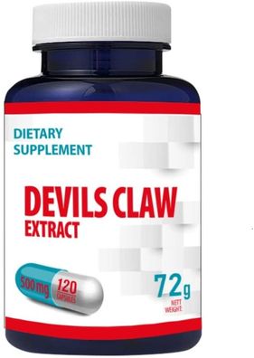 Devils Claw 10:1 Extract (5000mg Equivalent) 120 Kapseln 500mg