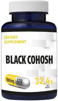 Black Cohosh (Traubensilberkerze) Root Extract 100mg 120 Kapseln