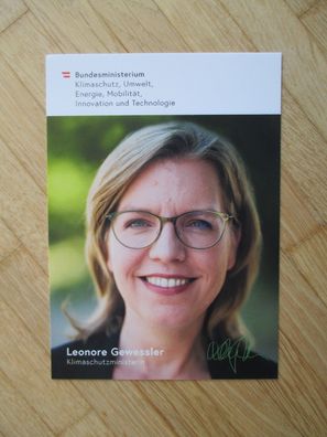 Österreich Bundesministerin Die Grünen Leonore Gewessler - Autogramm!!!
