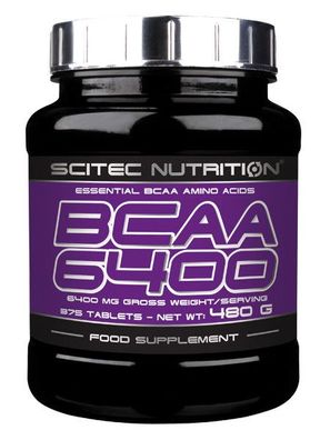 Scitec Nutrition BCAA 6400 ( 36,44€/ kg) Essentielle Amino 480g - 375 Tab.160g -125Ta