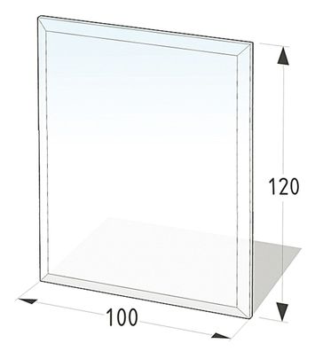 Glasbodenplatte, Bodenschutzplatte Decor, Unterseite bedruckt