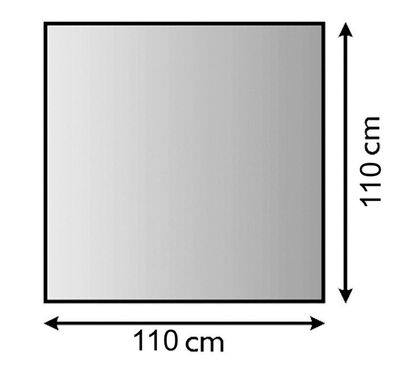 Metallbodenplatte Funkenschutzplatte 3 verschiedene Designs 110cm x 110cm