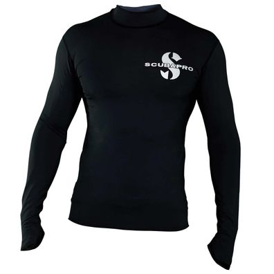 Scubapro UPF 50 Swim Rashguard Shirt Herren Schwarz
