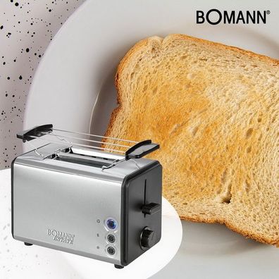 Bomann Edelstahl 2-Scheiben Toaster "ESTATE" Toastautomat TA 1371 CB