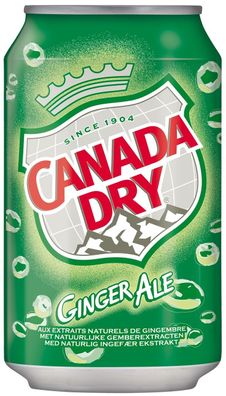Canada Dry Ginger Ale (72 x 0,33 L Dosen)