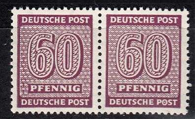 1945 SBZ-West Sachsen MiNr. 136Xwa, Paar, postfrisch