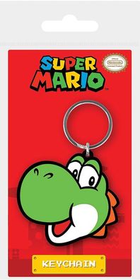 Nintendo Super Mario Gummi Schlüsselanhänger Yoshi Keychain Anhänger NEU NEW