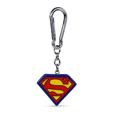 Superman 3D Schlüsselanhänger LOGO Keychain Schlüsselring NEU NEW