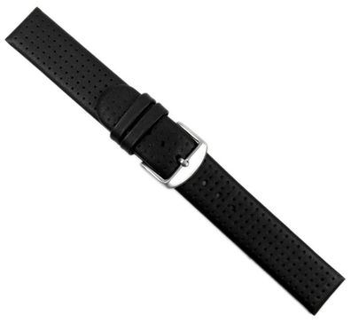 Style Ersatzband Uhrenarmband Kalbsleder schwarz 20544S