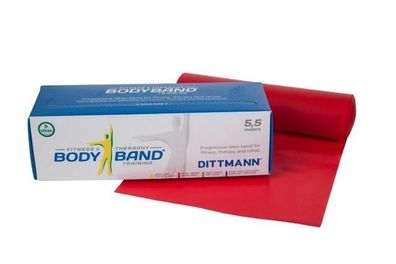 Body-Band 5,5m x 14,5 cm Dittmann Farbe Rot - mittlerer Widerstand