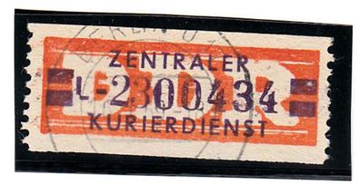 1958 DDR-Dienstmarken B- MiNr. 23 L Berlin (Original) Abart IV + VI, Rundstempel