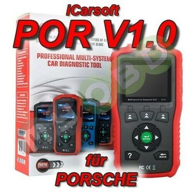 iCarsoft POR v1 Profi Diagnose Tester Scanner für Porsche Motor ABS Airbag uvm.